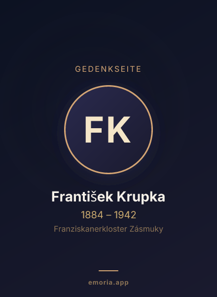 Gedenkportrait von František Krupka