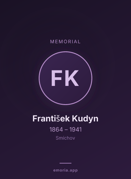 Memorial portrait of František Kudyn