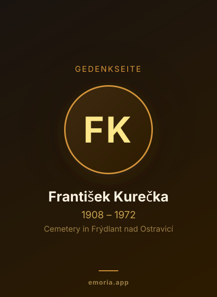 Gedenkportrait von František Kurečka