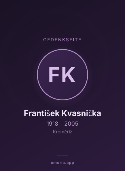 Gedenkportrait von František Kvasnička
