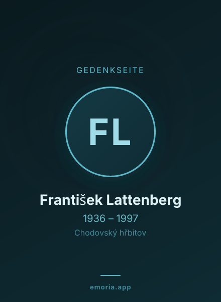 Gedenkportrait von František Lattenberg