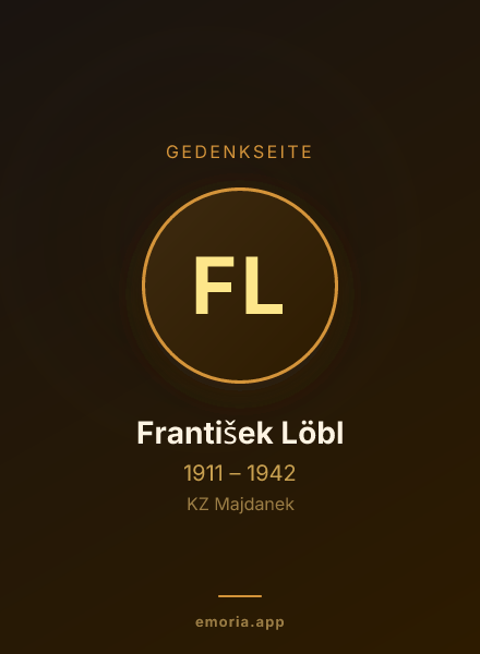 Gedenkportrait von František Löbl