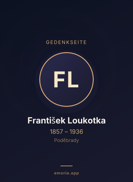 Gedenkportrait von František Loukotka