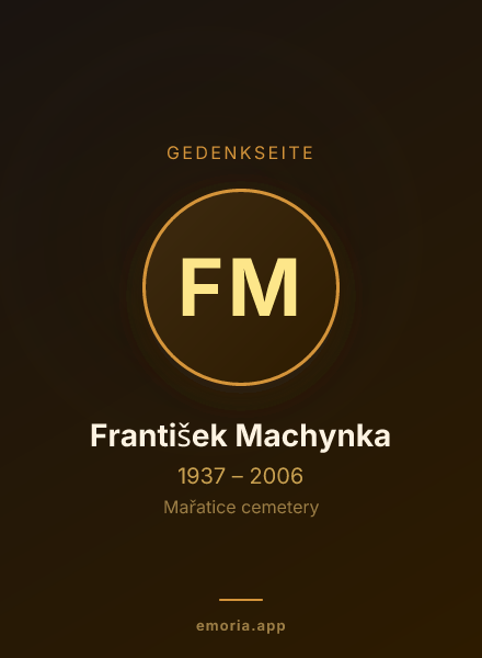 Gedenkportrait von František Machynka