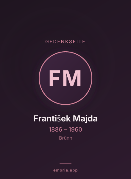 Gedenkportrait von František Majda