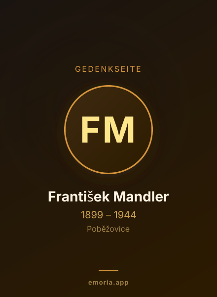 Gedenkportrait von František Mandler