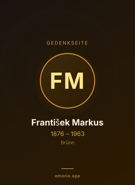 Gedenkportrait von František Markus