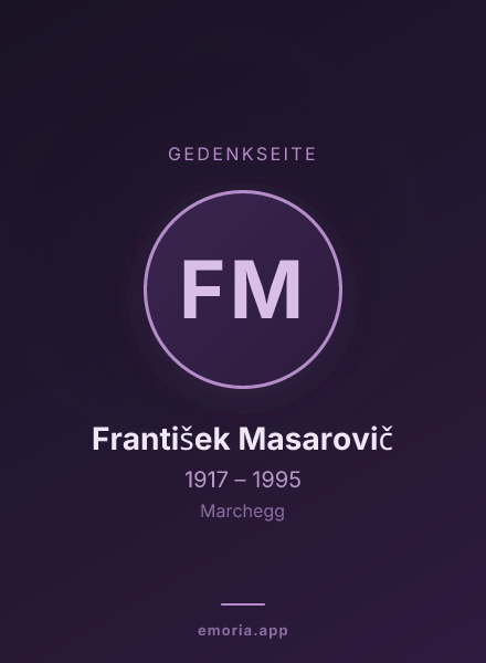 Gedenkportrait von František Masarovič