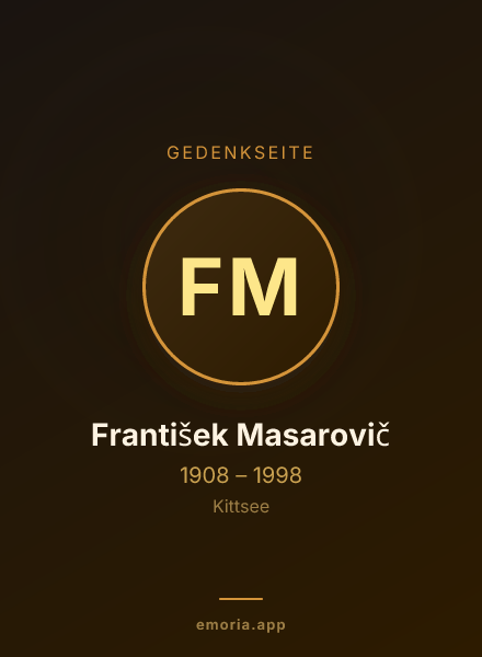 Gedenkportrait von František Masarovič