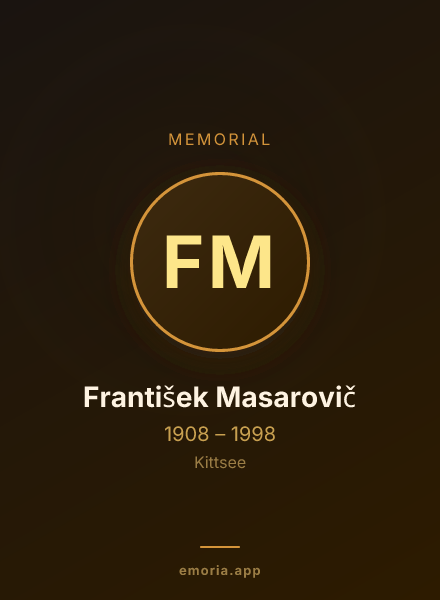 Memorial portrait of František Masarovič