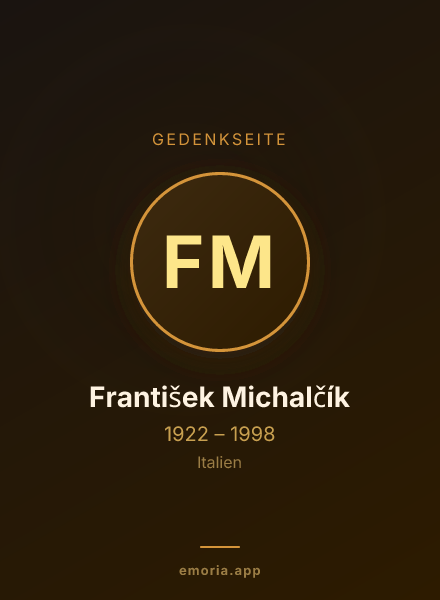 Gedenkportrait von František Michalčík