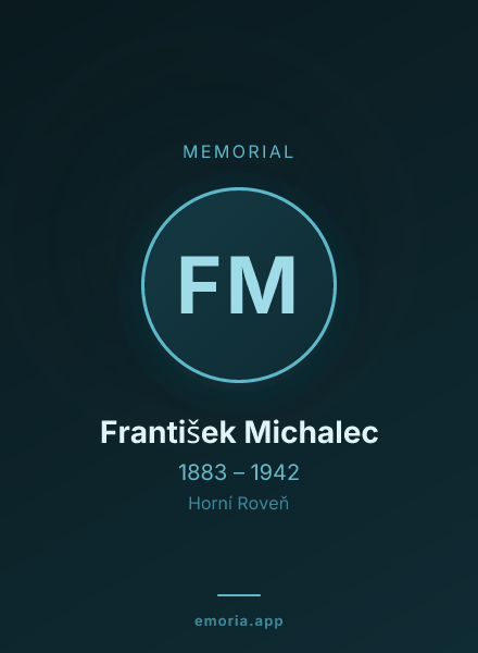 Memorial portrait of František Michalec