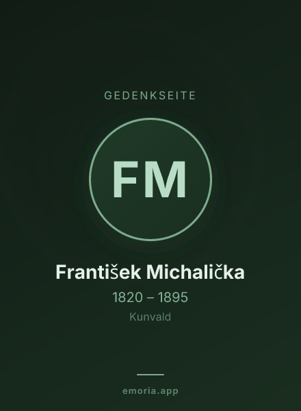 Gedenkportrait von František Michalička