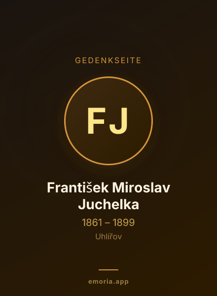 Gedenkportrait von František Miroslav Juchelka