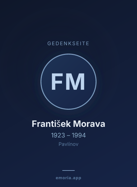 Gedenkportrait von František Morava
