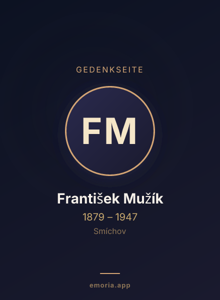 Gedenkportrait von František Mužík