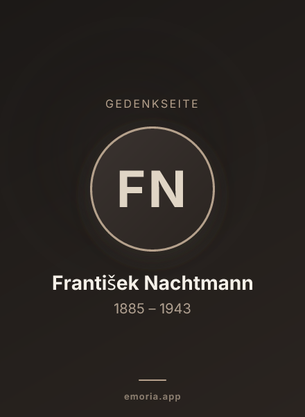 Gedenkportrait von František Nachtmann