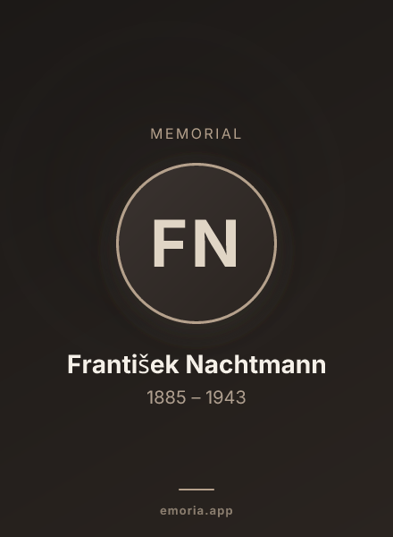 Memorial portrait of František Nachtmann
