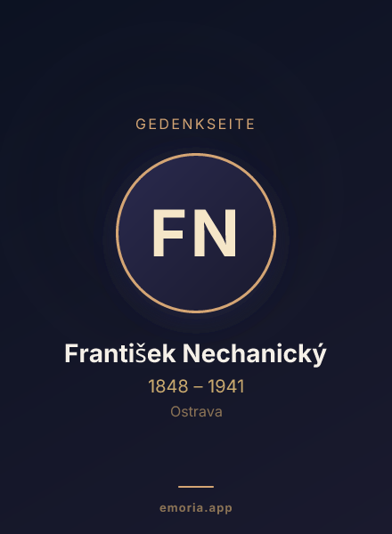 Gedenkportrait von František Nechanický
