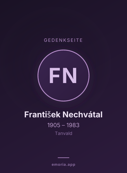 Gedenkportrait von František Nechvátal