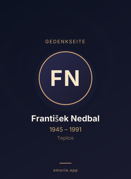 Gedenkportrait von František Nedbal