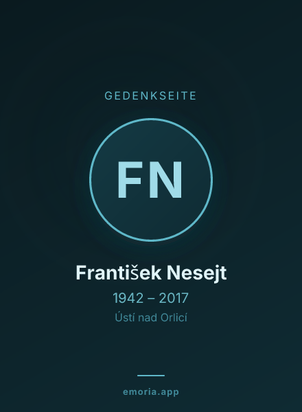 Gedenkportrait von František Nesejt