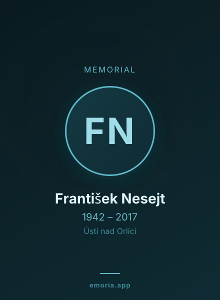Memorial portrait of František Nesejt