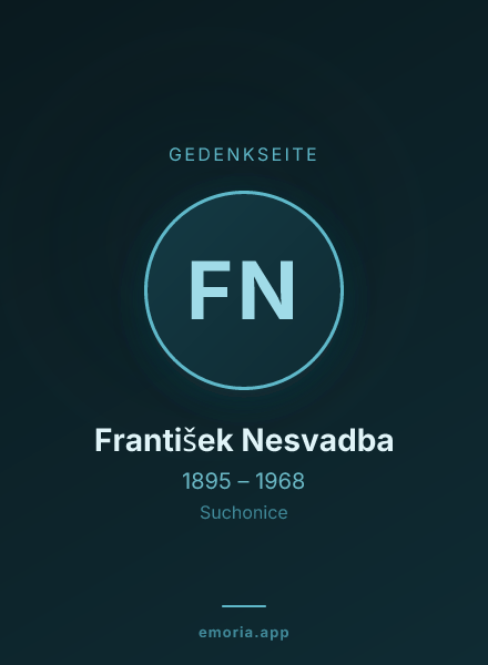 Gedenkportrait von František Nesvadba