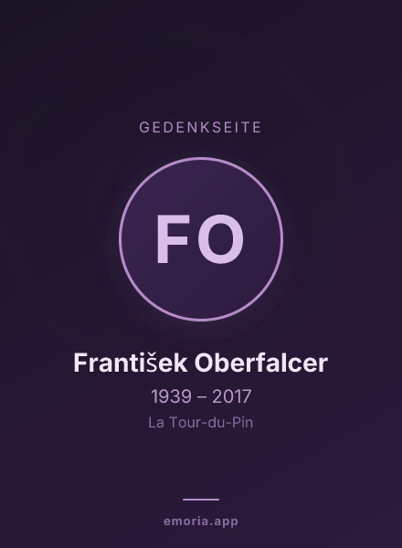 Gedenkportrait von František Oberfalcer
