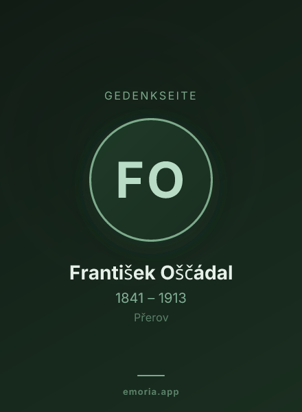 Gedenkportrait von František Oščádal