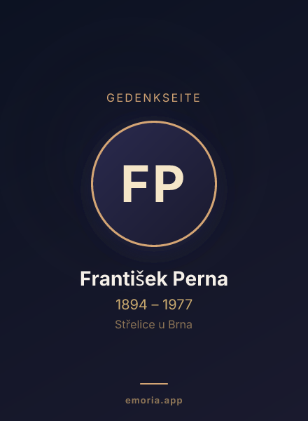 Gedenkportrait von František Perna