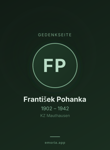 Gedenkportrait von František Pohanka