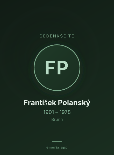 Gedenkportrait von František Polanský