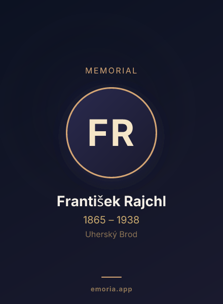 Memorial portrait of František Rajchl