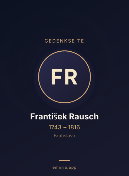 Gedenkportrait von František Rausch