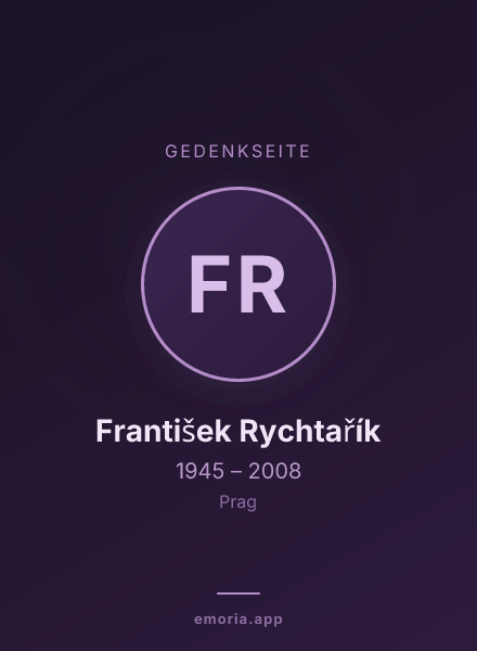 Gedenkportrait von František Rychtařík