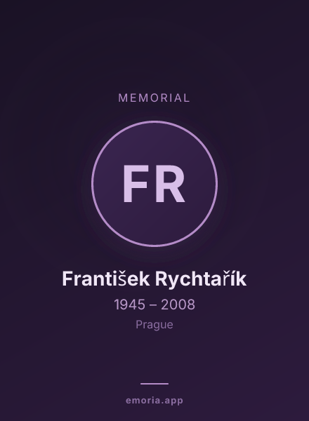 Memorial portrait of František Rychtařík