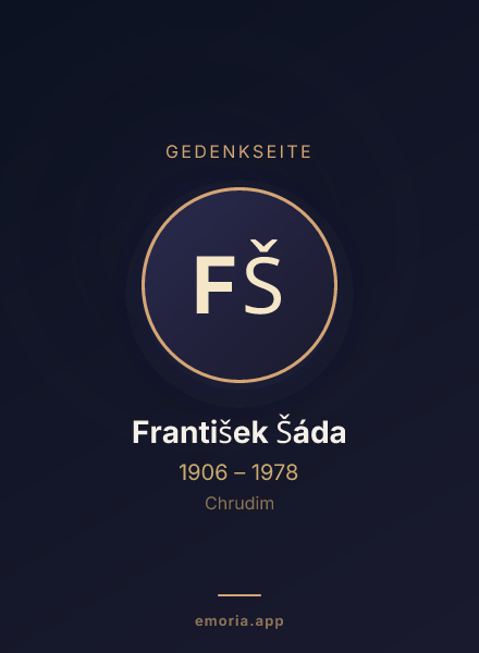 Gedenkportrait von František Šáda