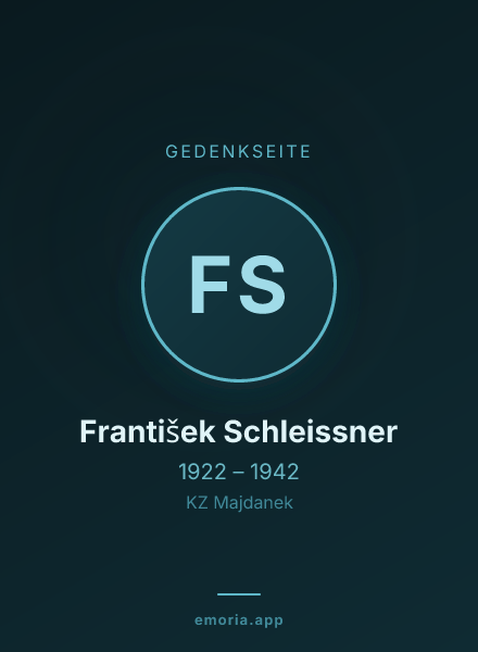 Gedenkportrait von František Schleissner