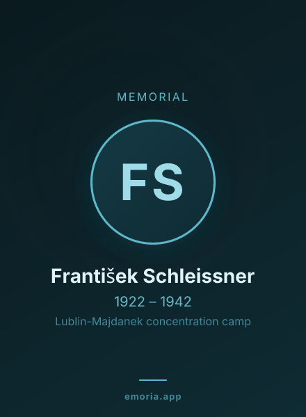 Memorial portrait of František Schleissner