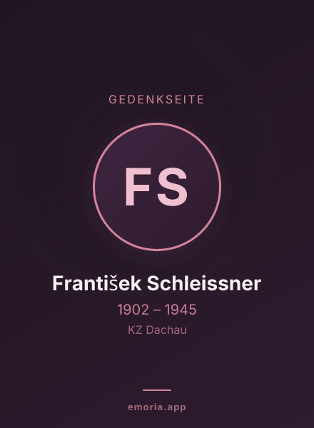 Gedenkportrait von František Schleissner