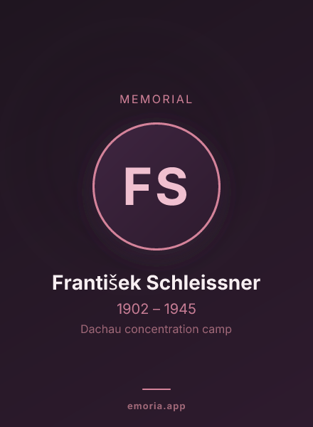Memorial portrait of František Schleissner