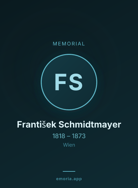 Memorial portrait of František Schmidtmayer