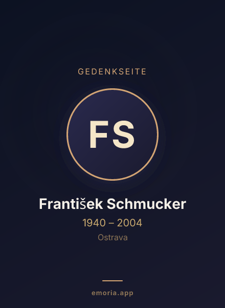 Gedenkportrait von František Schmucker