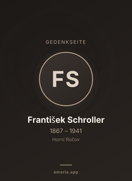 Gedenkportrait von František Schroller