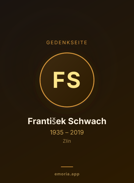 Gedenkportrait von František Schwach
