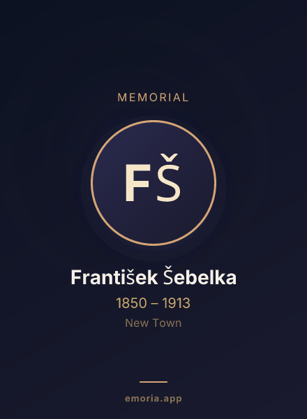 Memorial portrait of František Šebelka