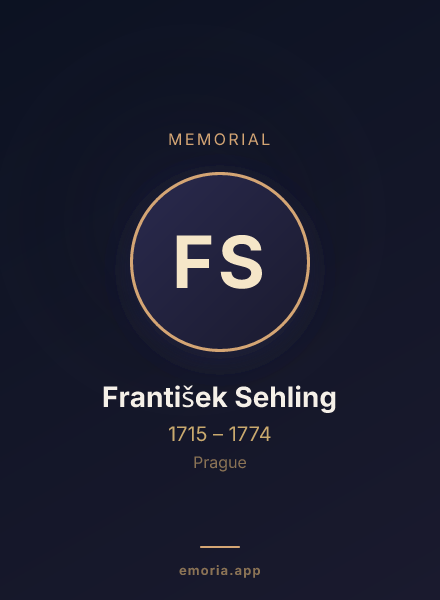 Memorial portrait of František Sehling