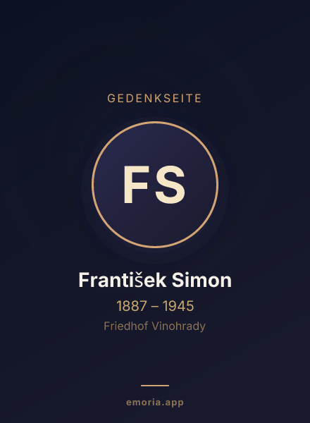 Gedenkportrait von František Simon