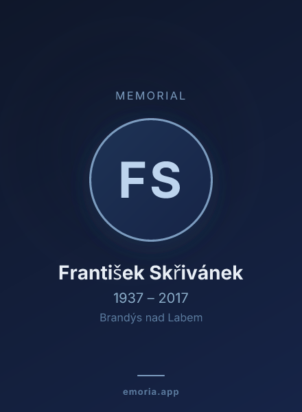 Memorial portrait of František Skřivánek
